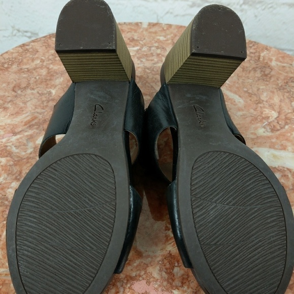 Clark's collection soft cushion black leat… - Picture 8 of 8